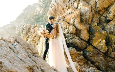 Romantic ‘Rouille’ Beach Wedding Styling