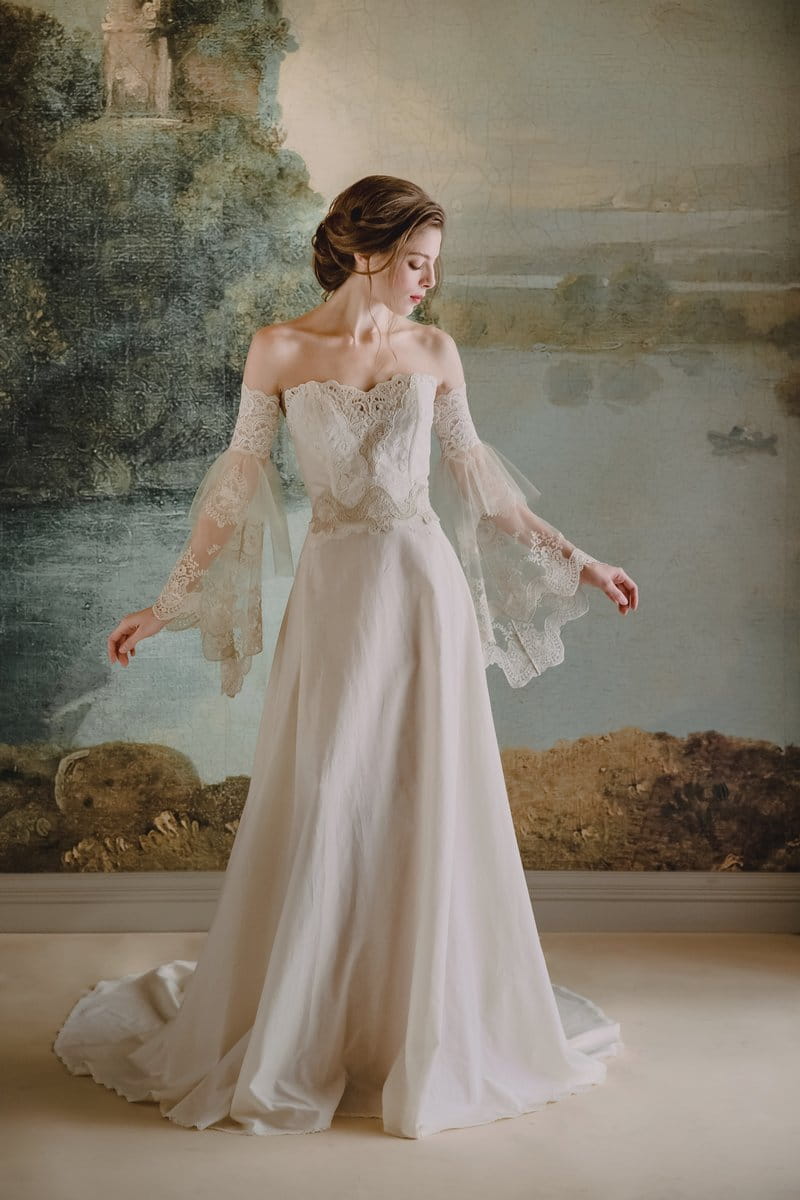 Marie Wedding Dress from the Claire Pettibone Timeless Bride 2019 Bridal Collection