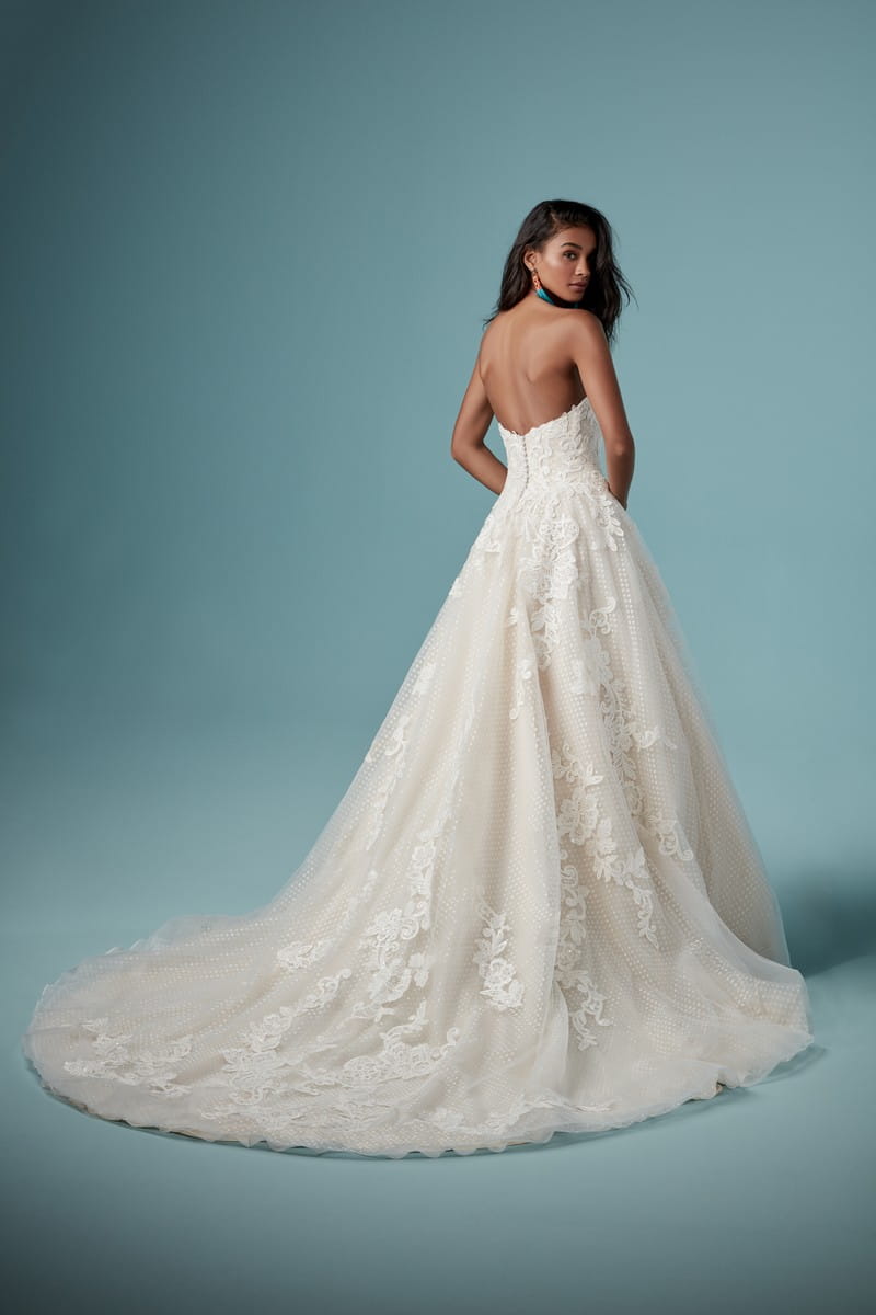 Back of Paislee Wedding Dress from the Maggie Sottero Ambrose Fall 2019 Bridal Collection