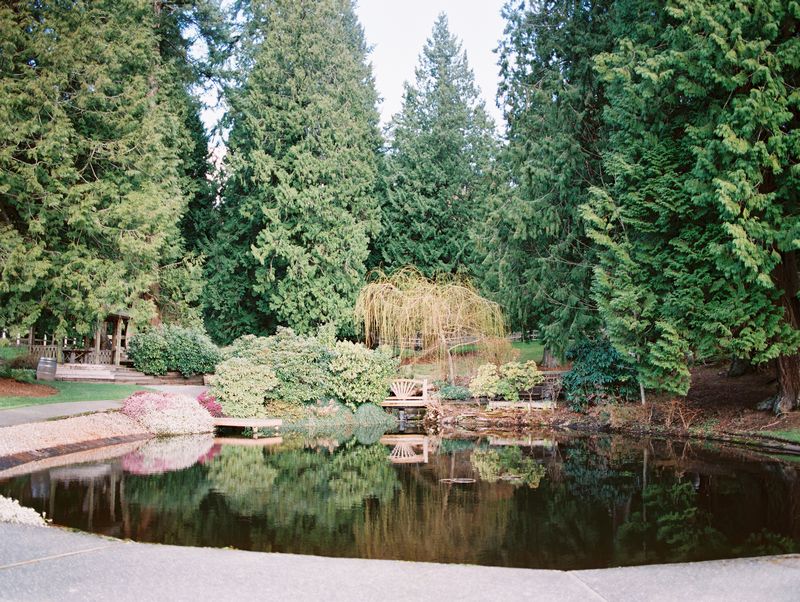 Pond in grounds of DeLille Cellars