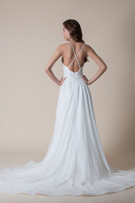 Back of Bettina Wedding Dress from the MiaMia Flying Down to Rio 2020 Bridal Collection