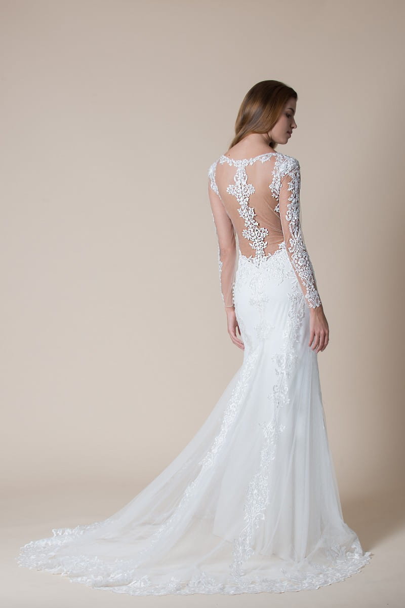 Back of Celeste Wedding Dress from the MiaMia Flying Down to Rio 2020 Bridal Collection