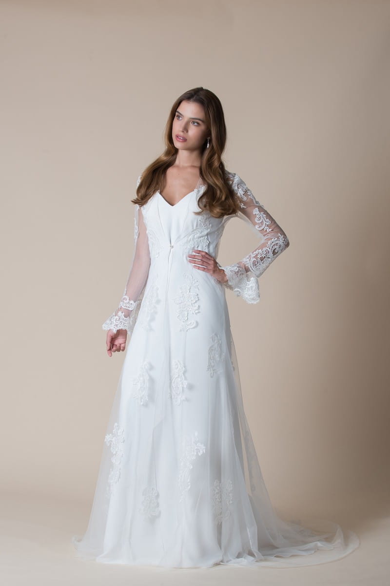 Eliza Wedding Dress with Coat from the MiaMia Flying Down to Rio 2020 Bridal Collection