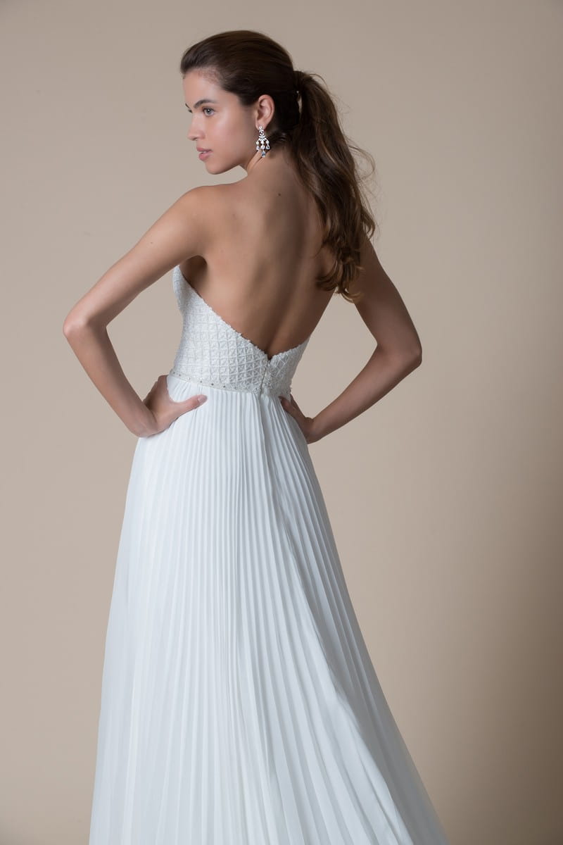 Back of Sandalwood Wedding Dress from the MiaMia Flying Down to Rio 2020 Bridal Collection