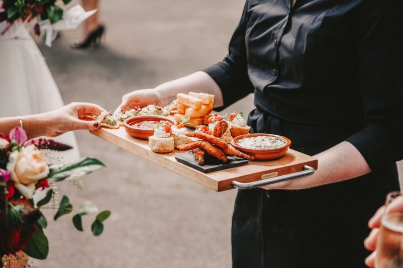 Wedding canapés