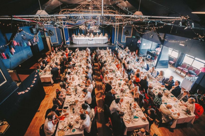 Wedding breakfast at the Marine Theatre in Lyme Regis